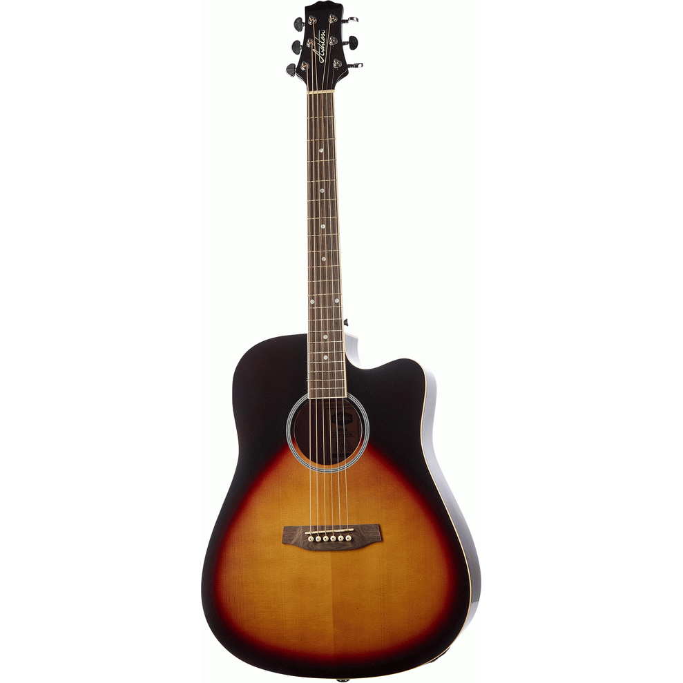 Ashton D20SCEQTSB Solid Top Acoustic Guitar with EQ