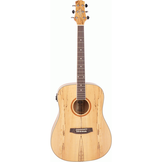 Ashton D26EQ SPM Spalted Maple Dreadnought Acoustic Guitar with EQ