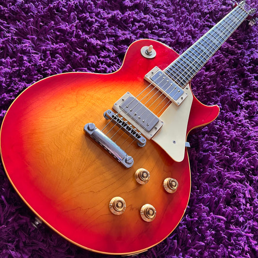 1977 Greco EG-700 Les Paul Standard Plain Maple Top Cherry Sunburst (MIJ Fujigen)