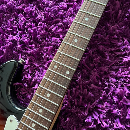 2019 Squier Affinity Stratocaster White Pickguard, 3 Tone Sunburst