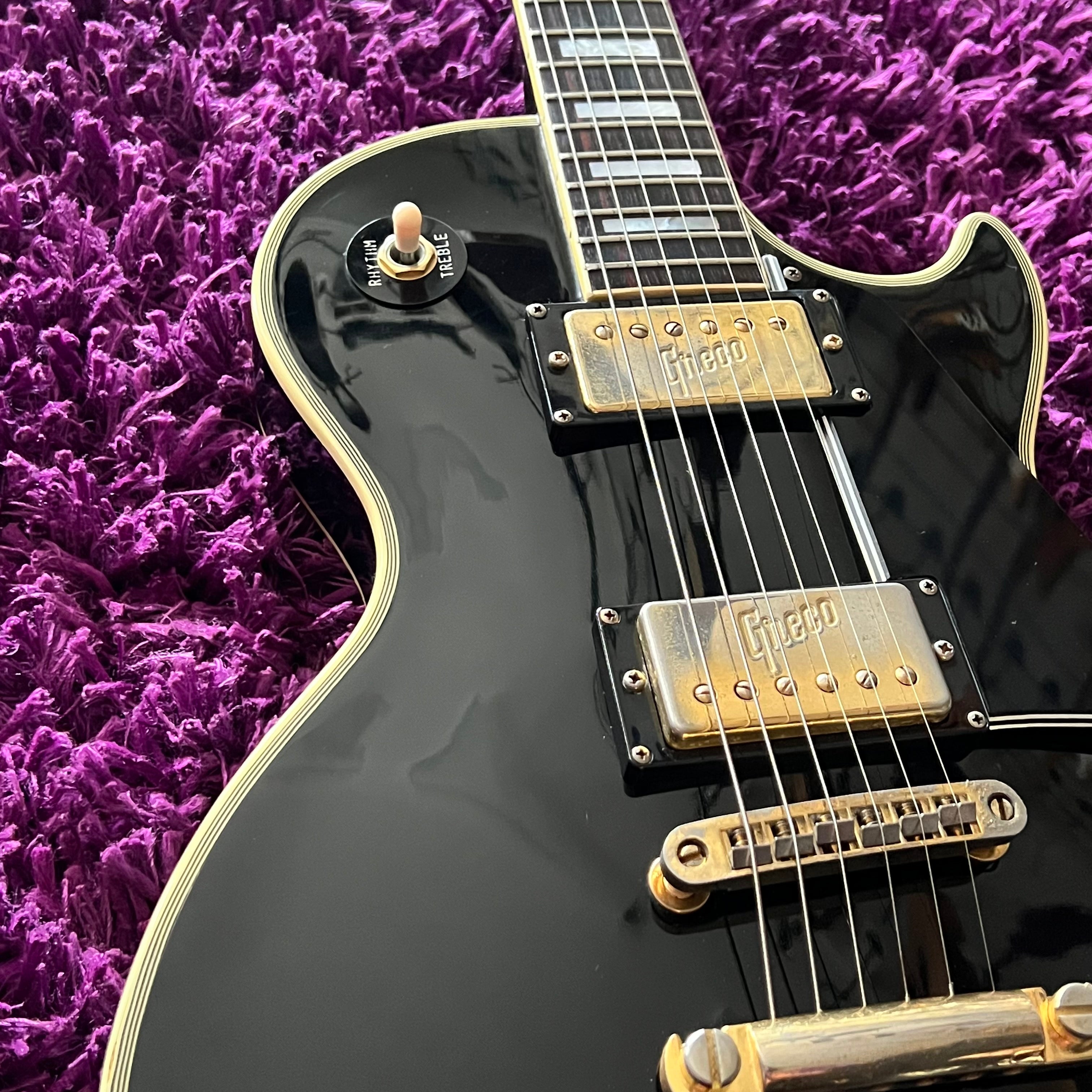 1974 Greco EG-650B Les Paul Custom Black (MIJ Matsumoku) – Deep Tone Music