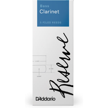 D'Addario Reserve Bass Clarinet Reeds, Strength 2.5, 5 Pack