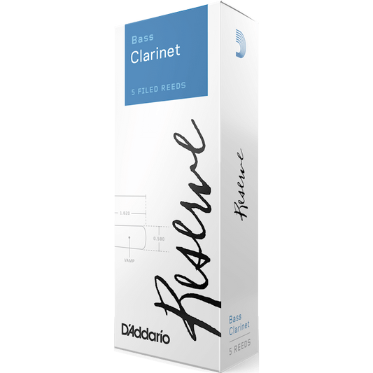 D'Addario Reserve Bass Clarinet Reeds – Strength 2.5 (5 Pack)
