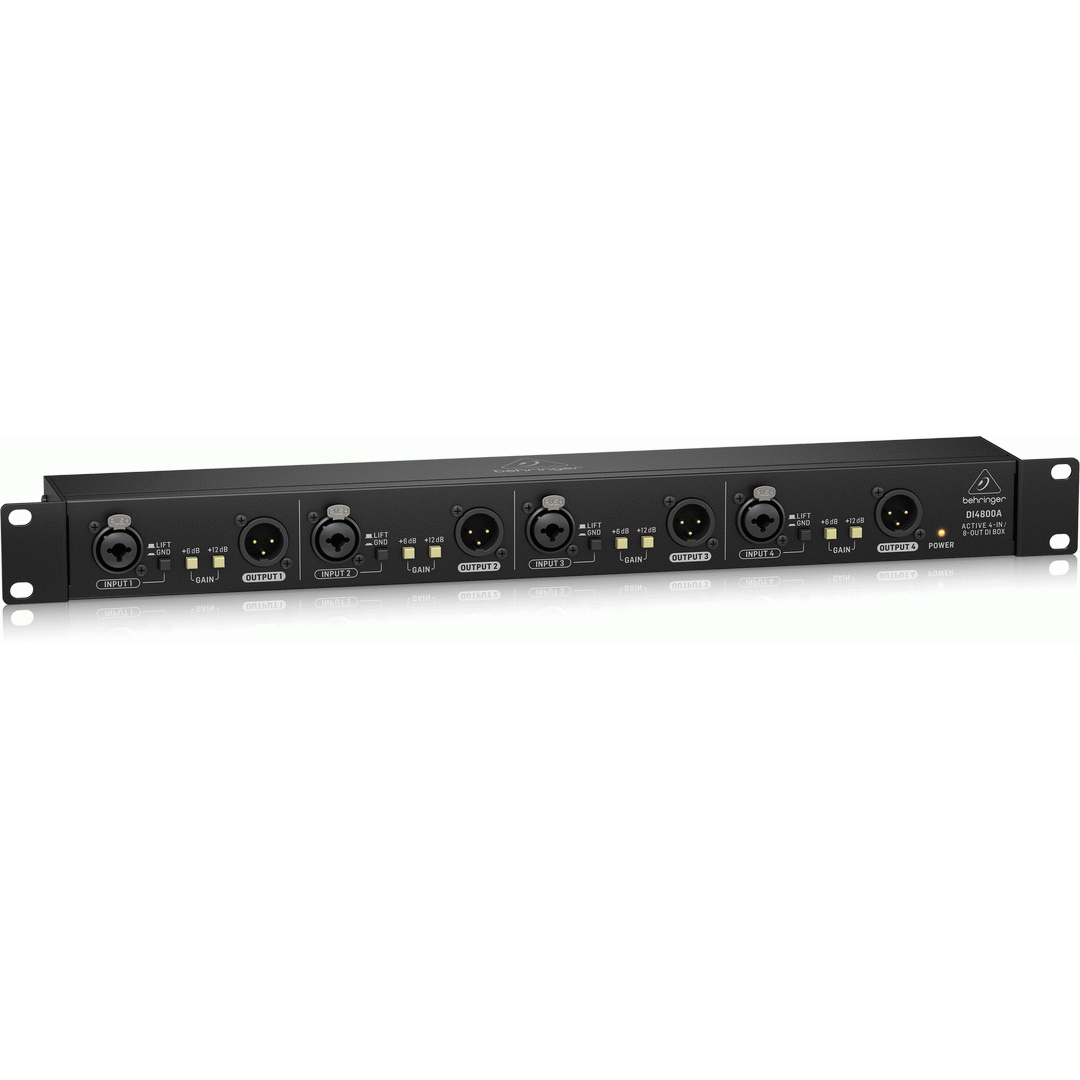 Behringer DI4800A 4 Channel Active DI, Booster, Line ISO