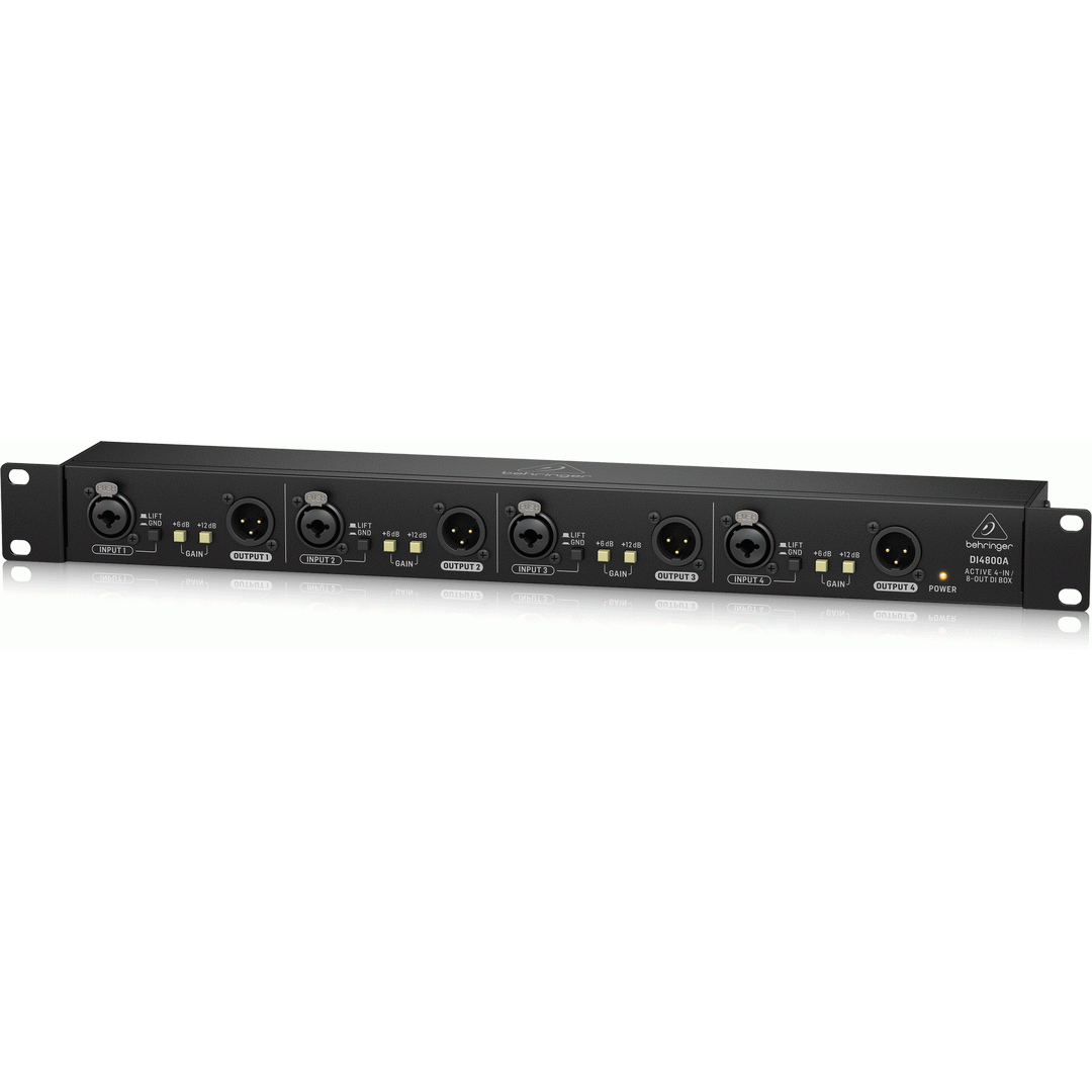 Behringer DI4800A 4 Channel Active DI, Booster, Line ISO