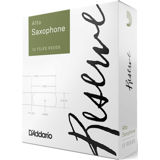 D'Addario Reserve Alto Saxophone Reeds – Strength 2.5 (10 Pack)