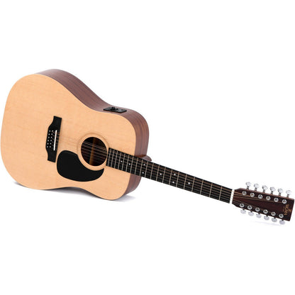 Sigma DM12E Dreadnought Acoustic Guitar 12 String Solid Spruce Top - Mahogany Back and Sides - Satin