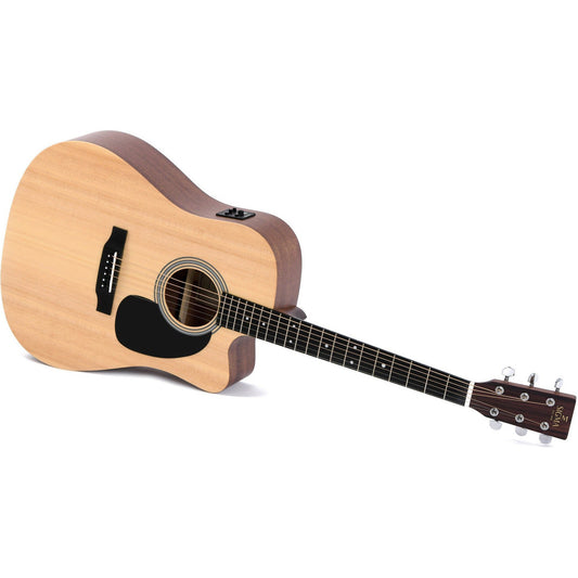 Sigma DMC-STE Dreadnought Acoustic Guitar Cutaway Solid Spruce Top - Mahogany Back and Sides - Satin