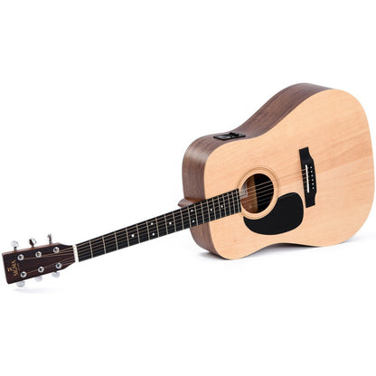 Sigma DMEL Dreadnought Acoustic Guitar Solid Spruce Top - Mahogany Back and Sides - Satin (Left Handed)
