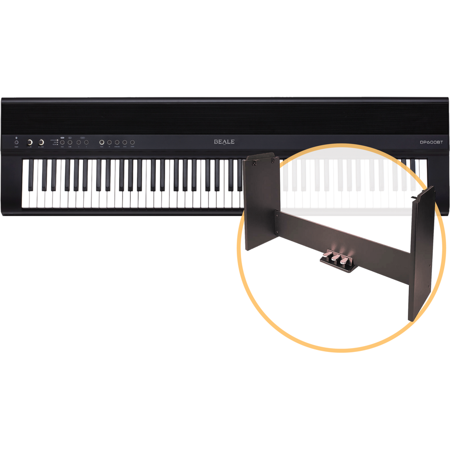 Beale DP600BT Digital Piano with Bluetooth Control Plus Beale DP600 Stand