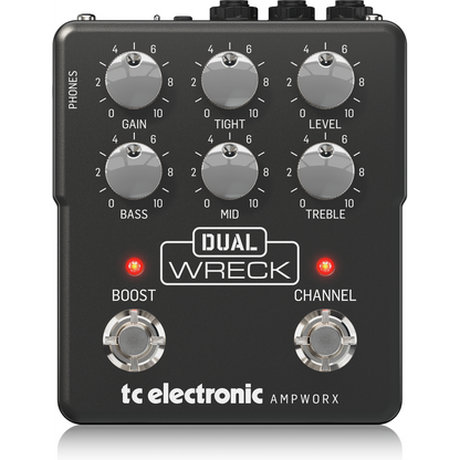 TC Electronic Dual Wreck Dual Channel Guitar Preamp Pedal