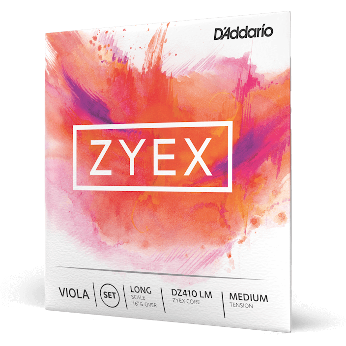 D'Addario Zyex Viola String Set – Long Scale – Medium Tension