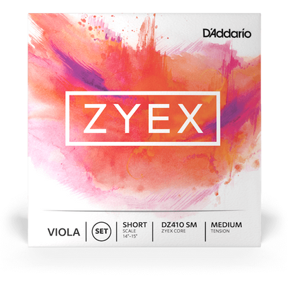 D'Addario Zyex Viola String Set – Short Scale – Medium Tension
