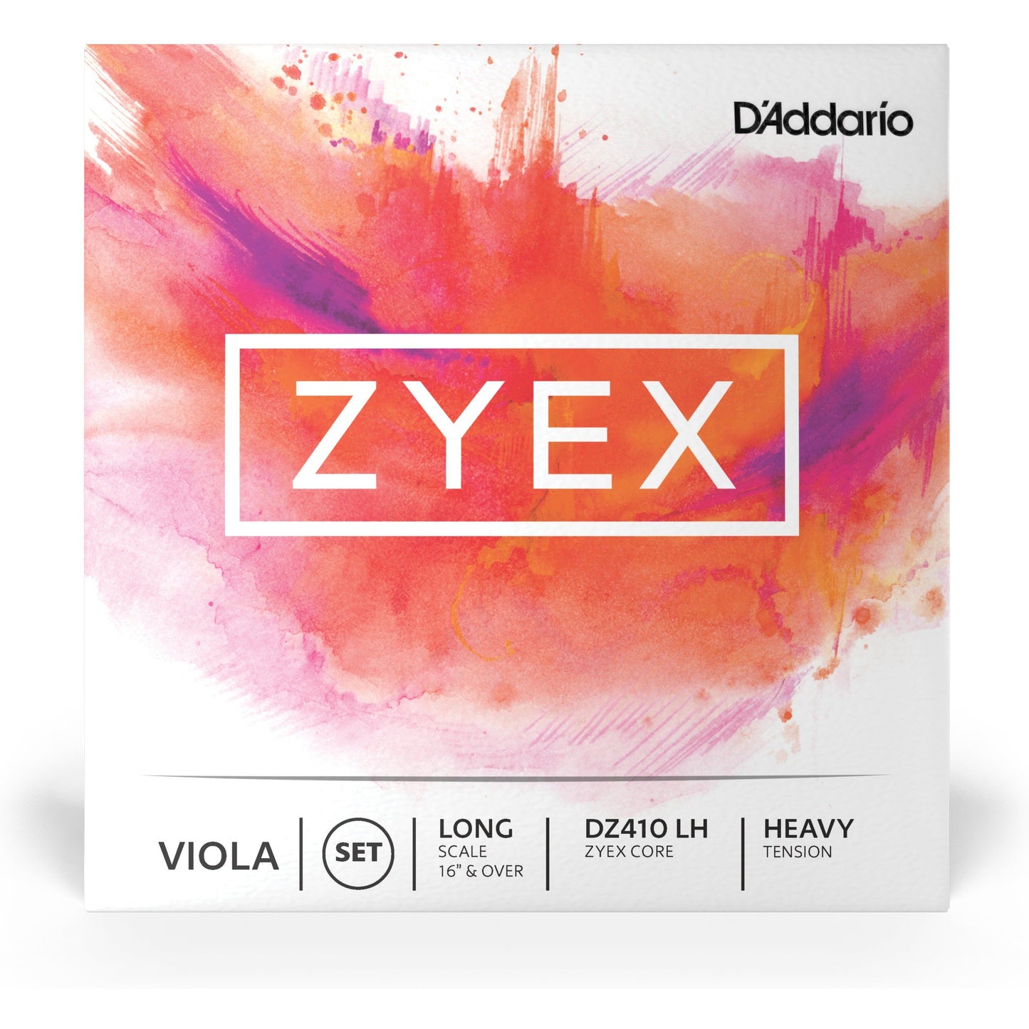 D'Addario Zyex Viola String Set, Long Scale, Heavy Tension