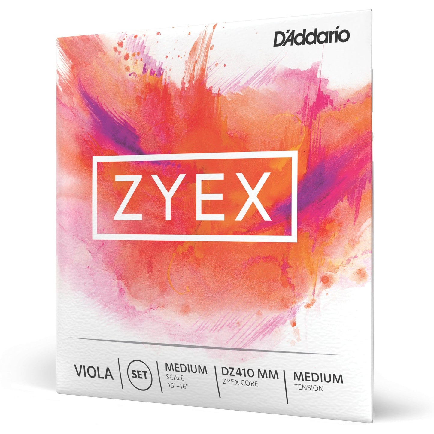 D'Addario Zyex Viola String Set, Medium Scale, Medium Tension