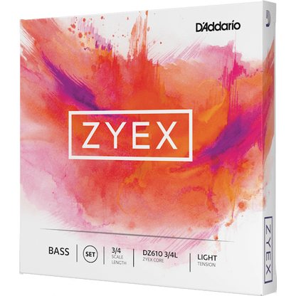 D'Addario Zyex Bass E String – 4/4 Scale – Light Tension