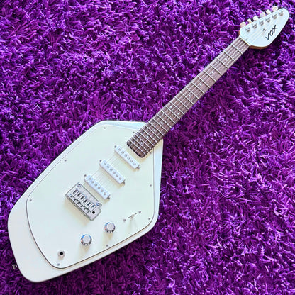 Mid-2010s Vox V-MK5 Phantom Short Scale Electric Guitar (Refinished Metallic White)