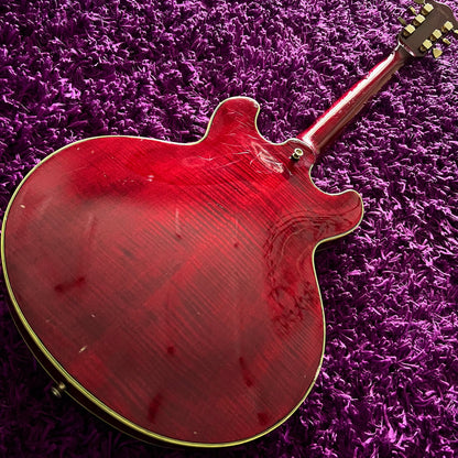 1979 Greco SV-800 Super View Semi-Hollow Electric Guitar Wine Red (MIJ Fujigen)