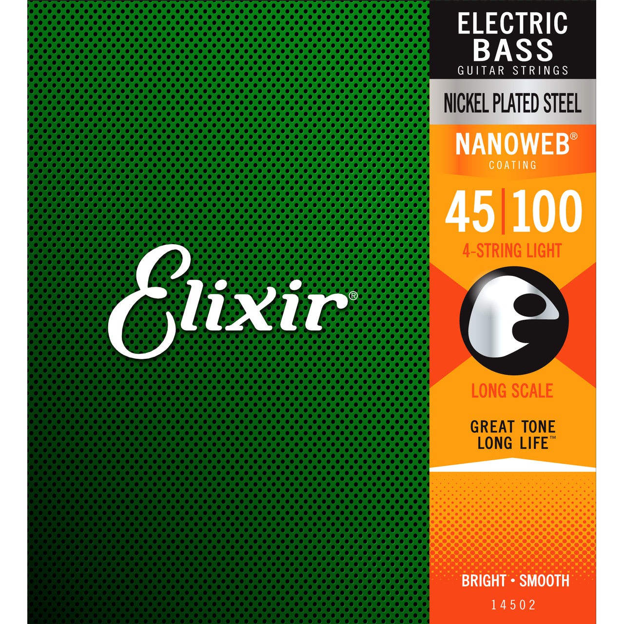 Elixir Nanoweb Nickel Bass Strings 45-100