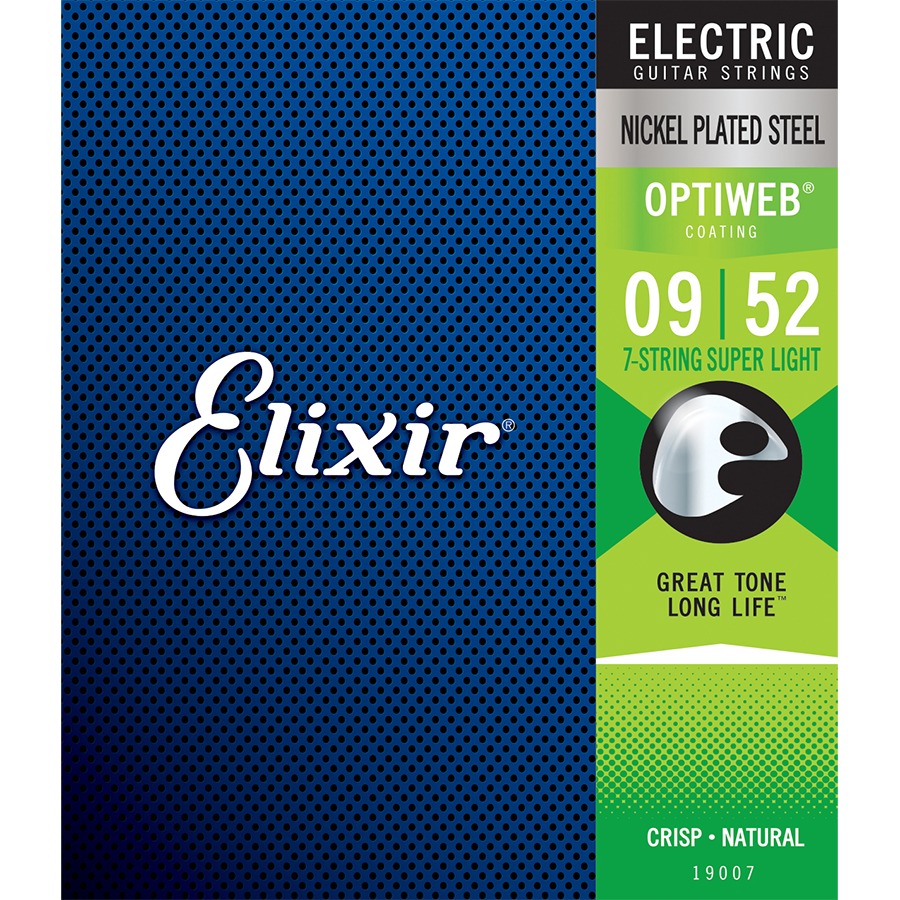 Elixir Optiweb Nickel Electric Guitar Strings 9-52 (7 String)