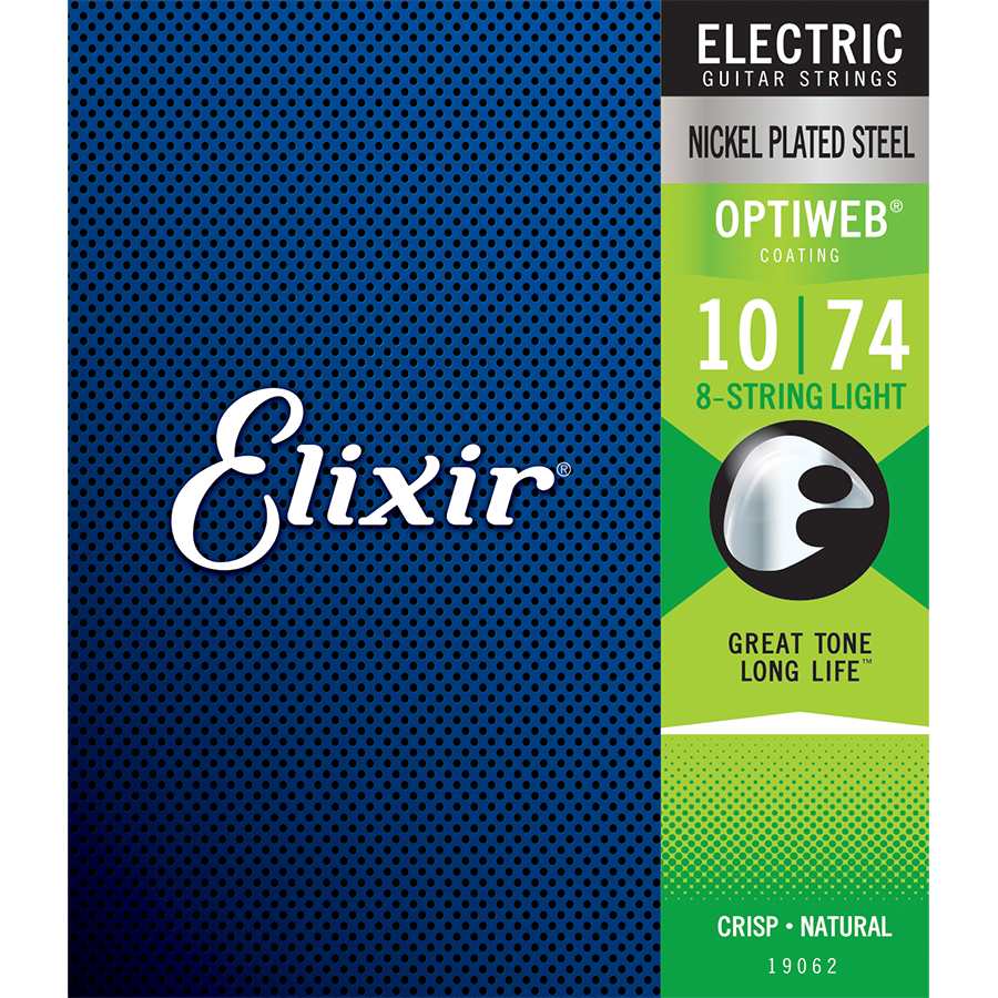 Elixir Optiweb Nickel Electric Guitar Strings 10-74 (8 String)