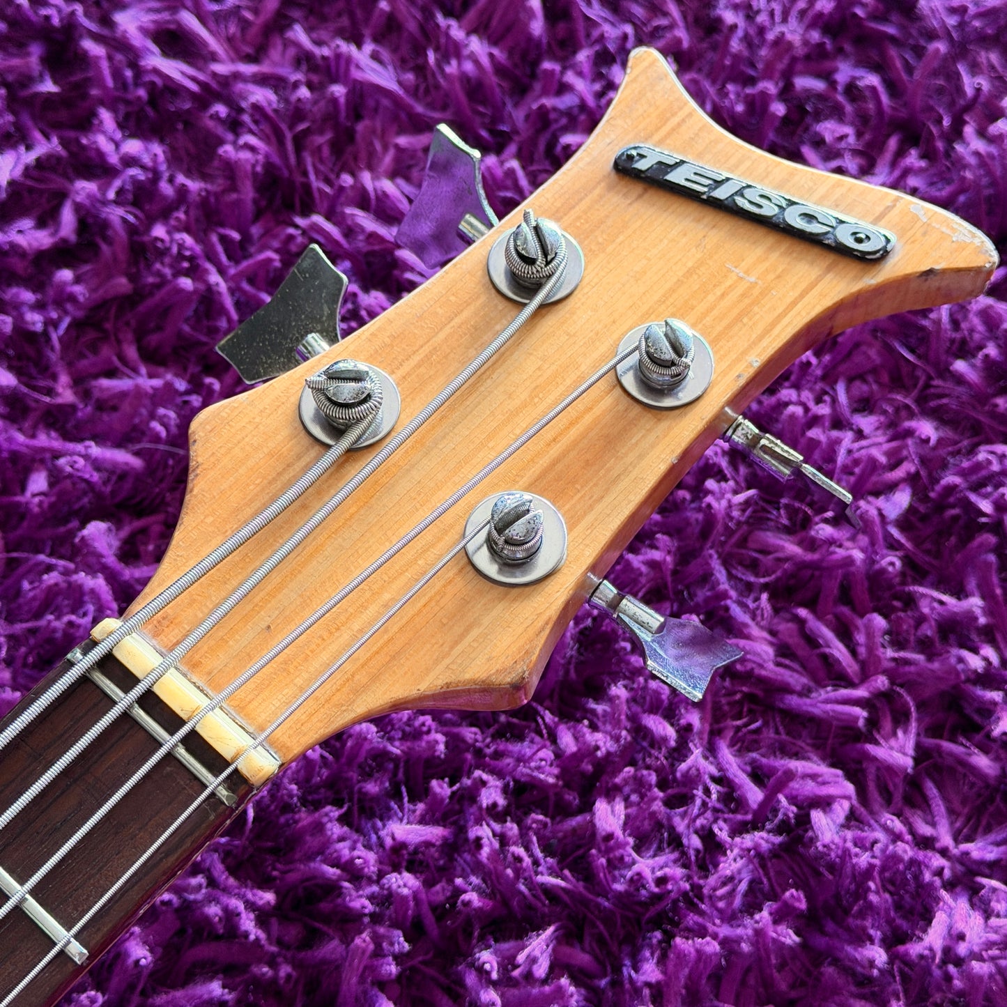 Late-1960s Teisco BR-1 Short-Scale Bass Guitar Black (MIJ)