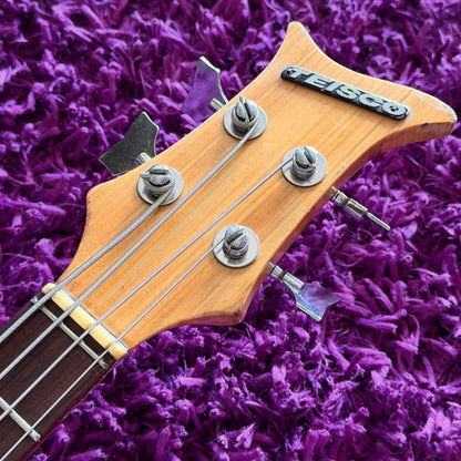 Late-1960s Teisco BR-1 Short-Scale Bass Guitar Black (MIJ)