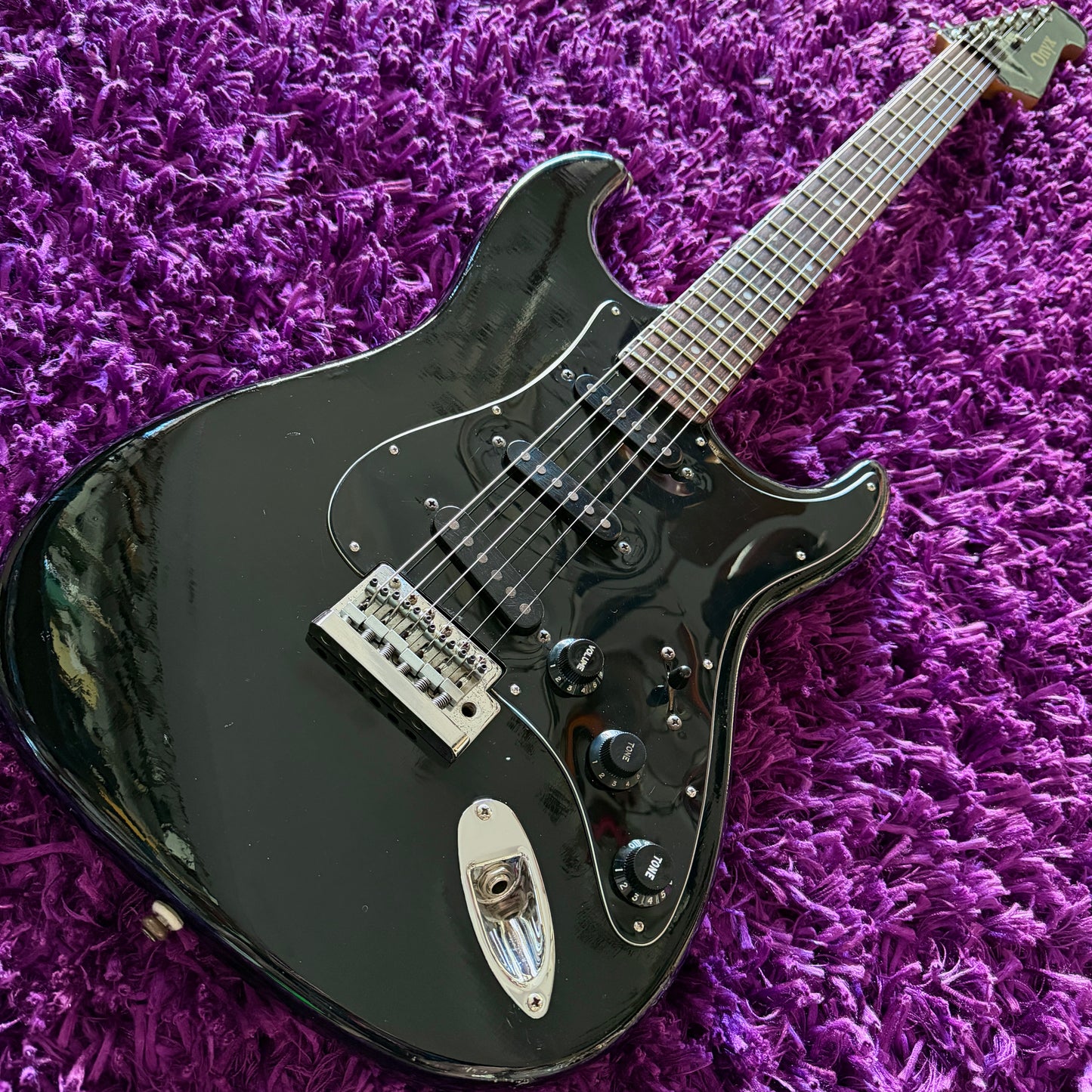 Late '80s/Early 90s Onyx (Samick) Stratocaster Black (Made in Korea)