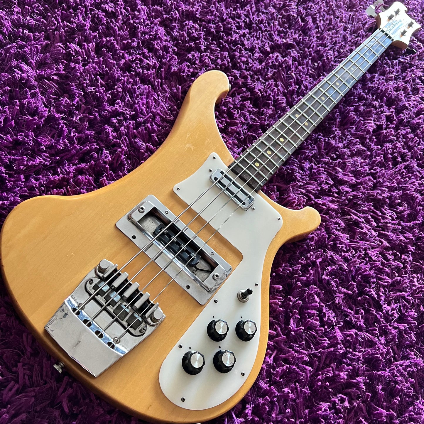 1978 Aria Pro II RB-700N Natural Bass Guitar (Rickenbacker 4001 Style) (MIJ Matsumoku)