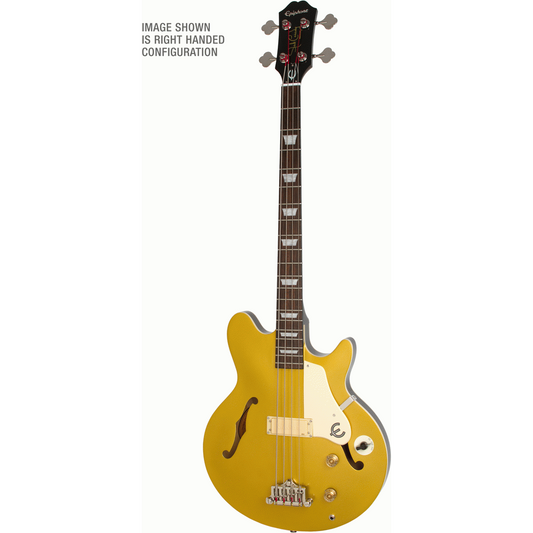 Epiphone Jack Casady Bass in Metallic Gold (Left Handed)