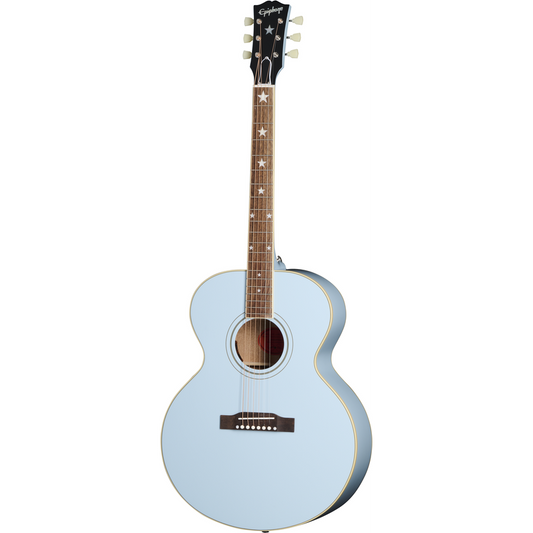 Epiphone J-180 LS Frost Blue (Including Hard Case)