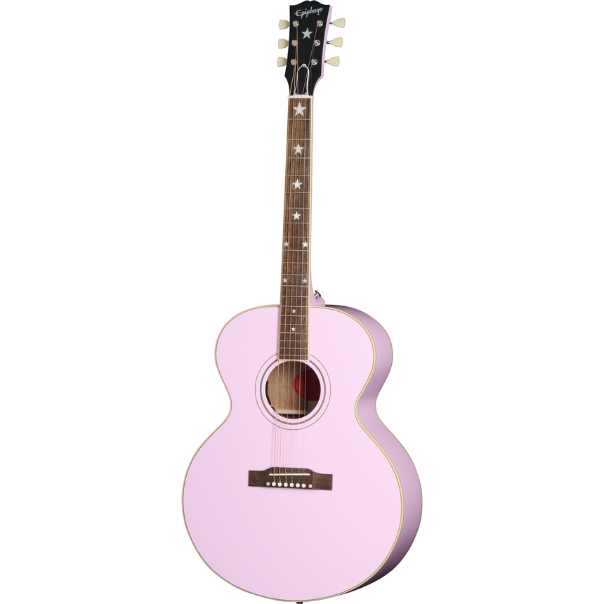 Epiphone J-180 LS Pink (Including Hard Case)