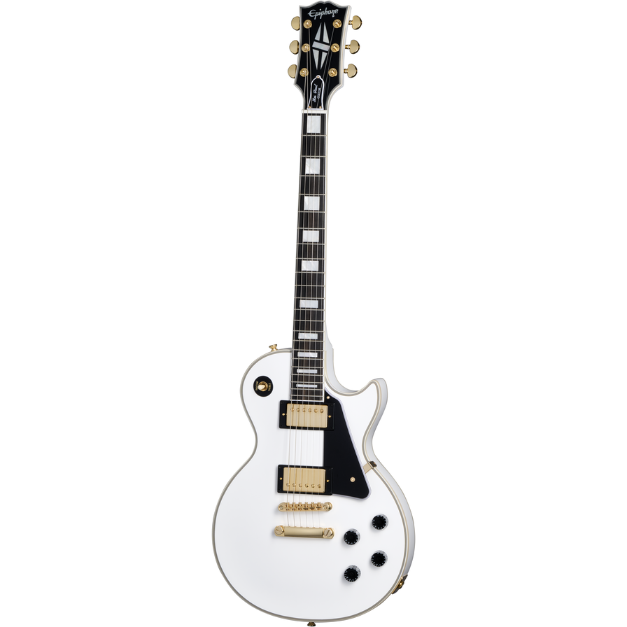 Epiphone "Inspired By Gibson" Les Paul Custom Alpine White (Including Hard Case)