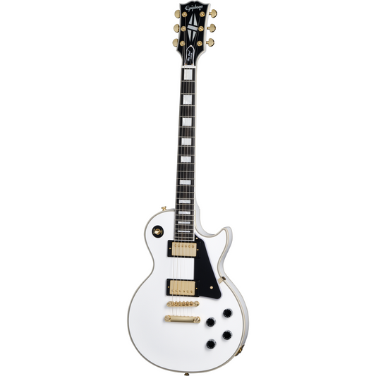 Epiphone "Inspired By Gibson" Les Paul Custom Alpine White (Including Hard Case)