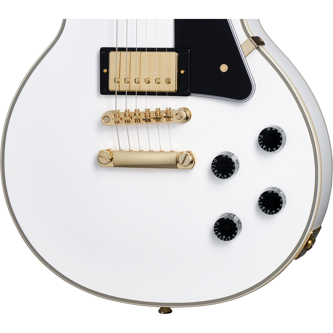 Epiphone "Inspired By Gibson" Les Paul Custom Alpine White (Including Hard Case)