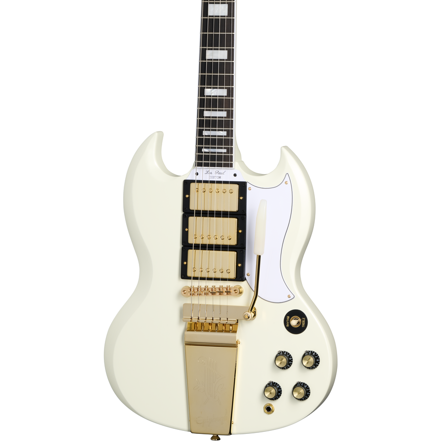 Epiphone 1963 Les Paul SG Custom Maestro Classic White (Including Hard Case)