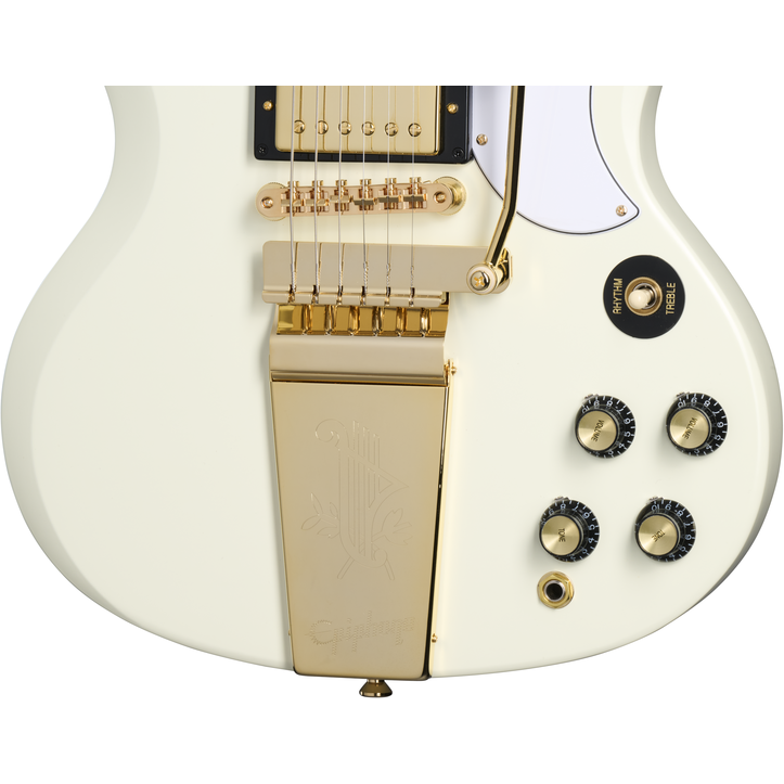 Epiphone 1963 Les Paul SG Custom Maestro Classic White (Including Hard Case)