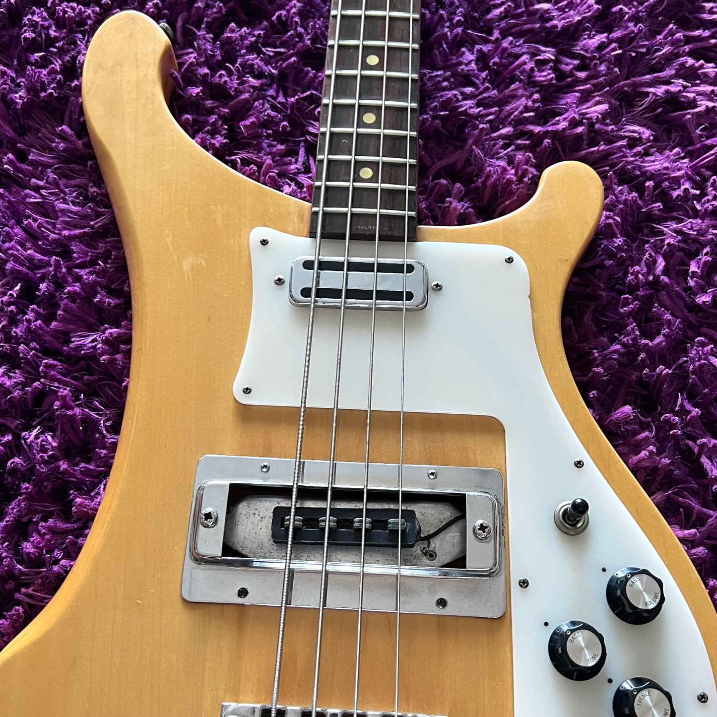 1978 Aria Pro II RB-700N Natural Bass Guitar (Rickenbacker 4001 Style) (MIJ Matsumoku)