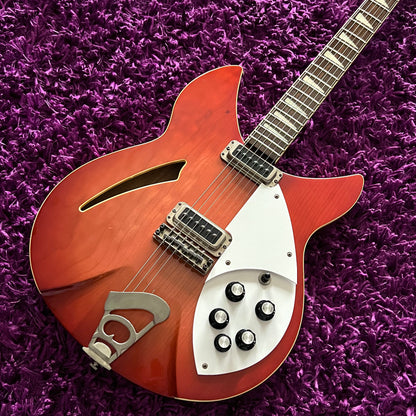 1991 Greco RG-85 'Rickenbacker 330' Electric Guitar Fireglo (MIJ Fujigen) (w/ HSC)