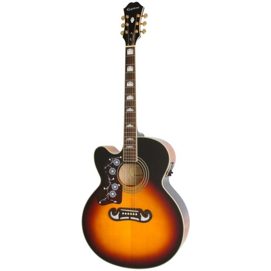 Epiphone J-200 EC Studio Vintage Sunburst (Left Handed)