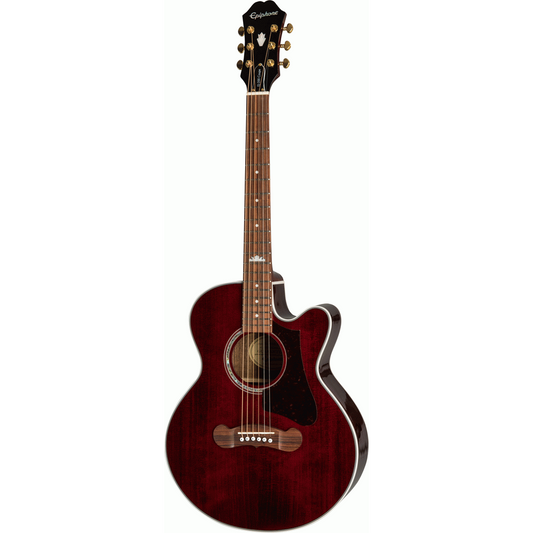 Epiphone J-200 EC Studio Parlor Dark Wine Red