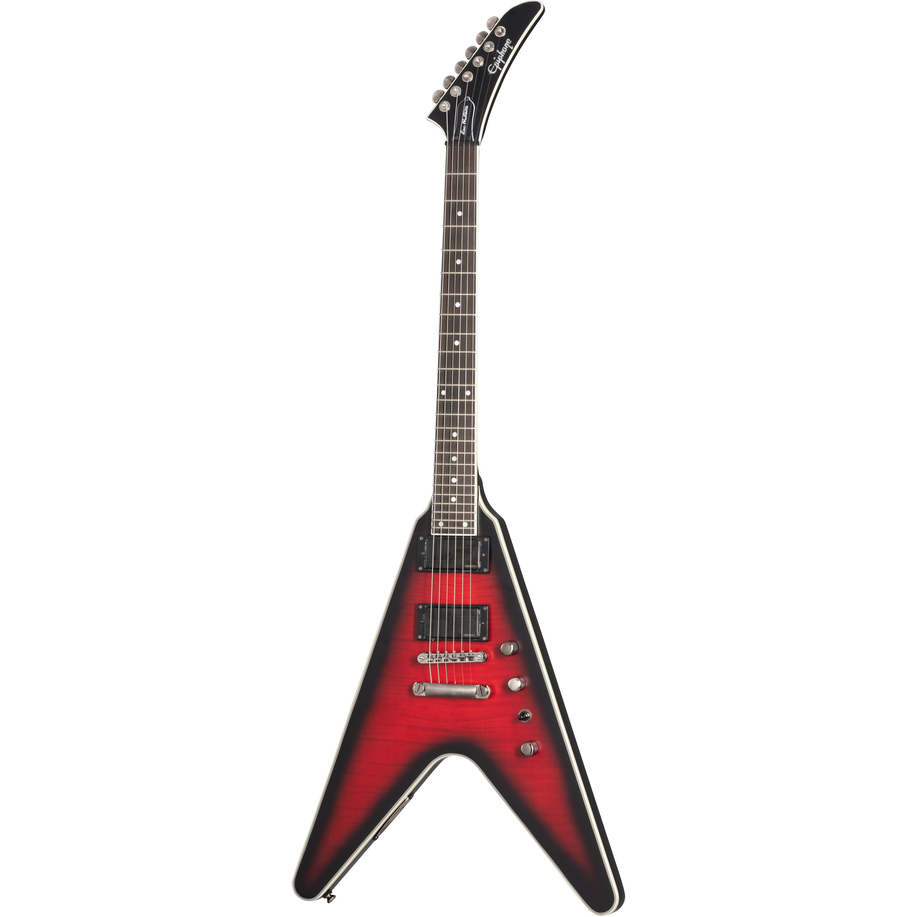 Epiphone Dave Mustaine Flying V Prophecy Aged Dark Red Burst (Including Hard Case)