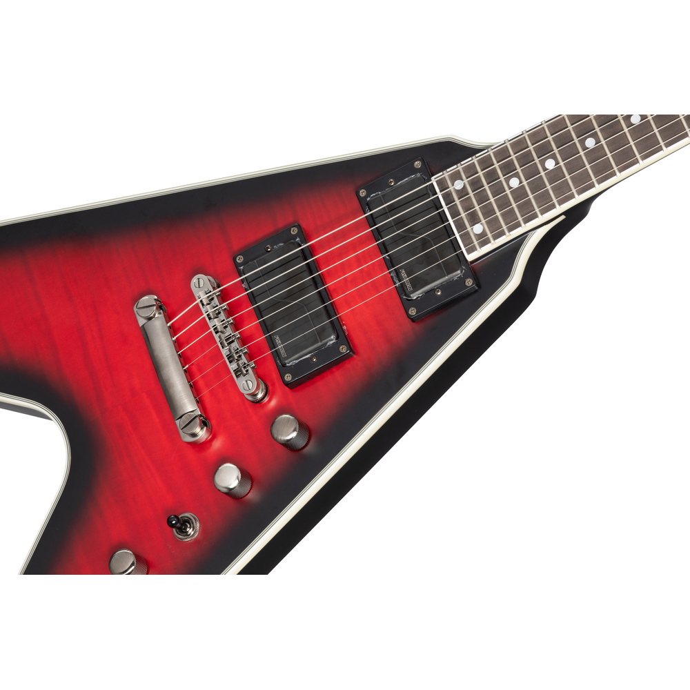 Epiphone Dave Mustaine Flying V Prophecy Aged Dark Red Burst (Including Hard Case)