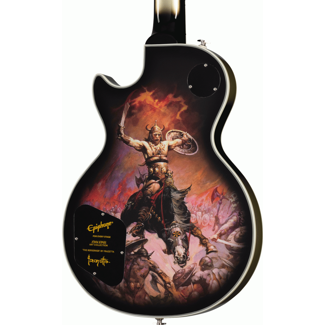 Adam Jones Les Paul Custom Art Collection: Frank Frazetta's "Berserker", Antique Silverburst