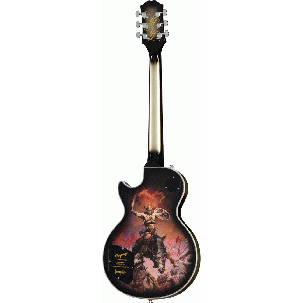 Adam Jones Les Paul Custom Art Collection: Frank Frazetta's "Berserker", Antique Silverburst