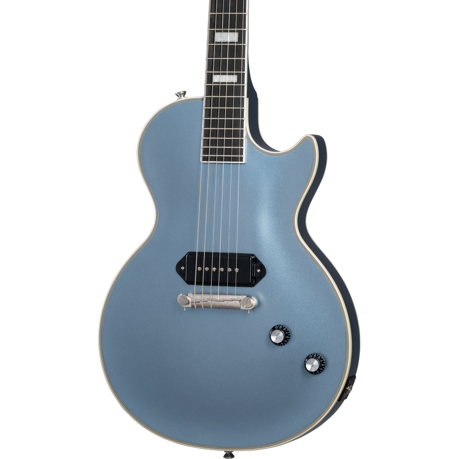 Epiphone Jared James Nichols Blues Power Les Paul Custom Aged Pelham Blue (Including EpiLite Case)