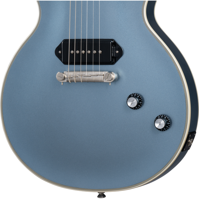 Epiphone Jared James Nichols Blues Power Les Paul Custom Aged Pelham Blue (Including EpiLite Case)