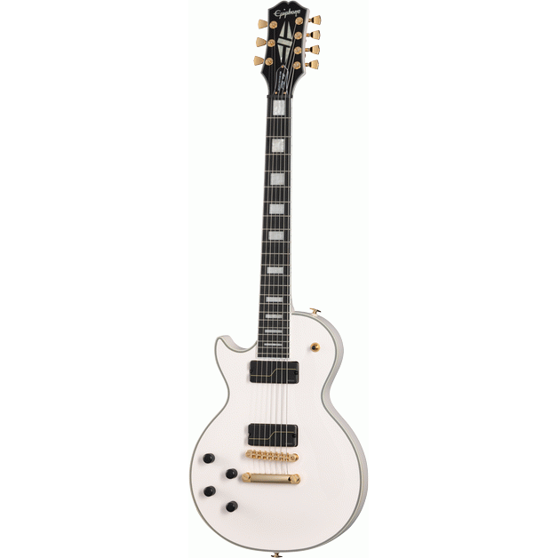 Epiphone Matt Heafy Origin Les Paul Custom 7 String White (Including Hard Case) (Left Handed)