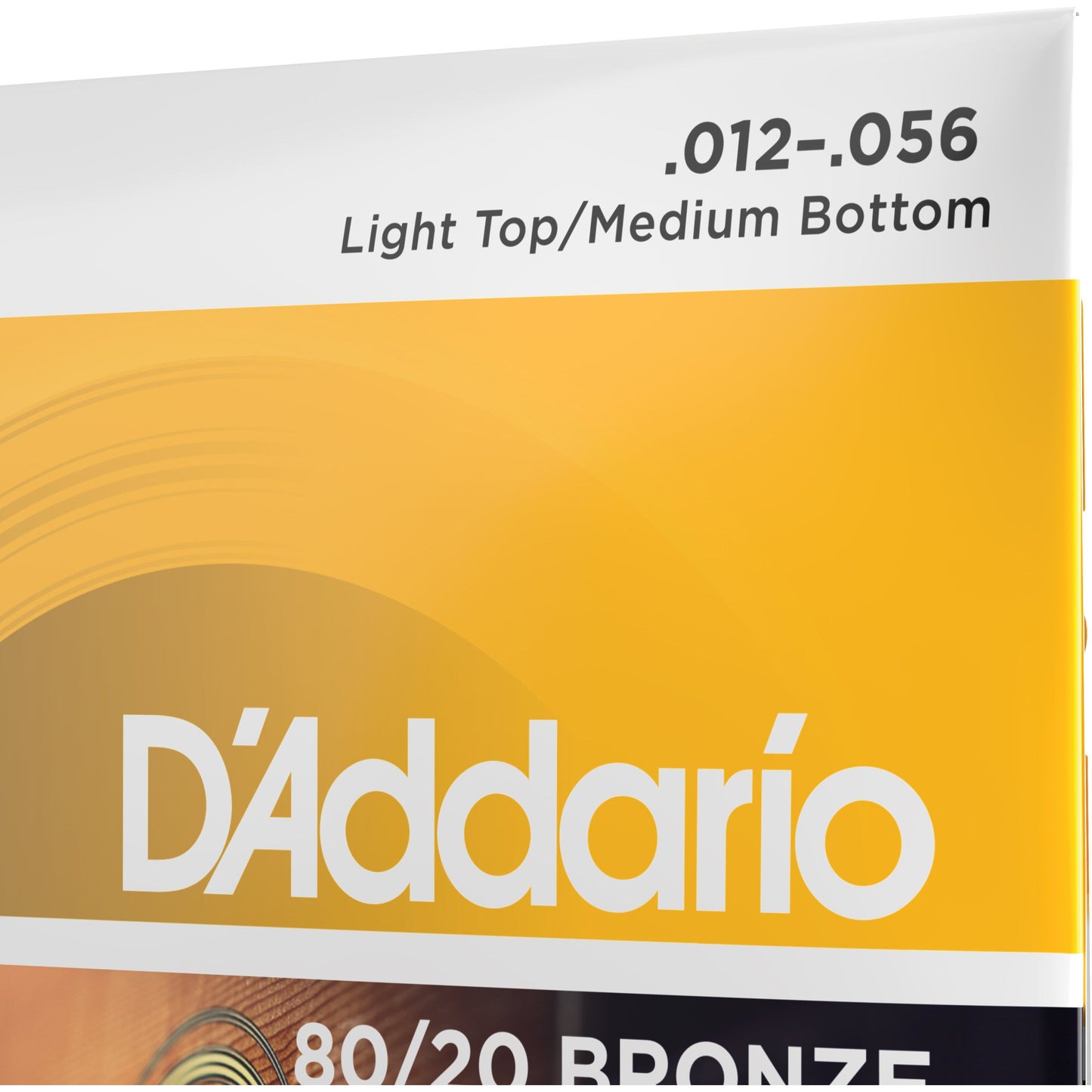 D'Addario EJ14 80/20 Bronze Acoustic Guitar Strings, Light Top/Medium Bottom/Bluegrass, 12-56