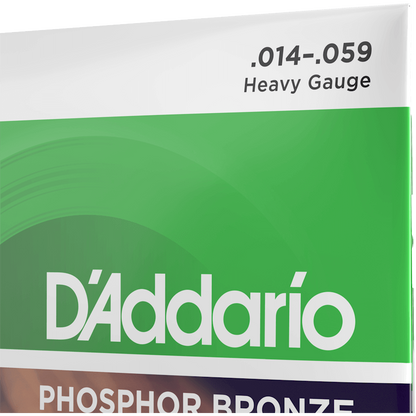 D'Addario Phosphor Bronze Acoustic Guitar Strings – Heavy – 14-59